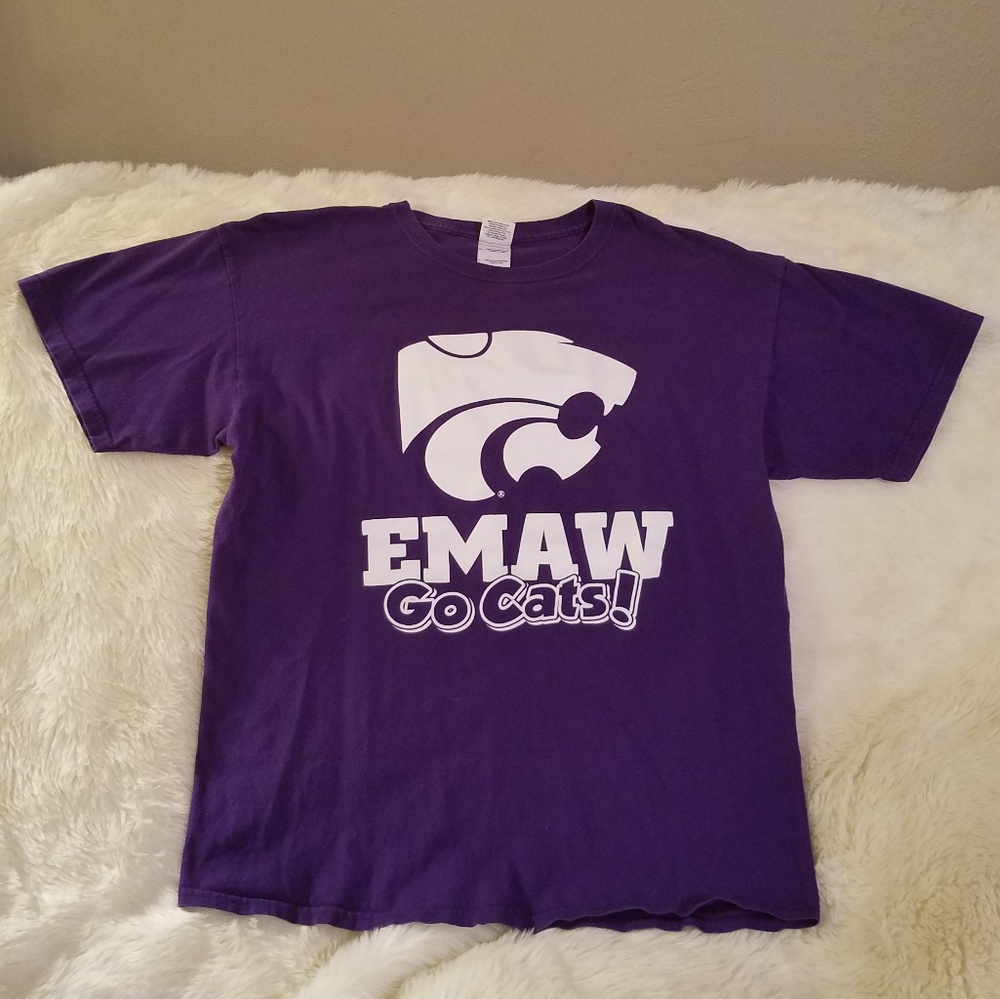 Early 2000 K-State Wildcats T-Shirt Power Cat EMAW